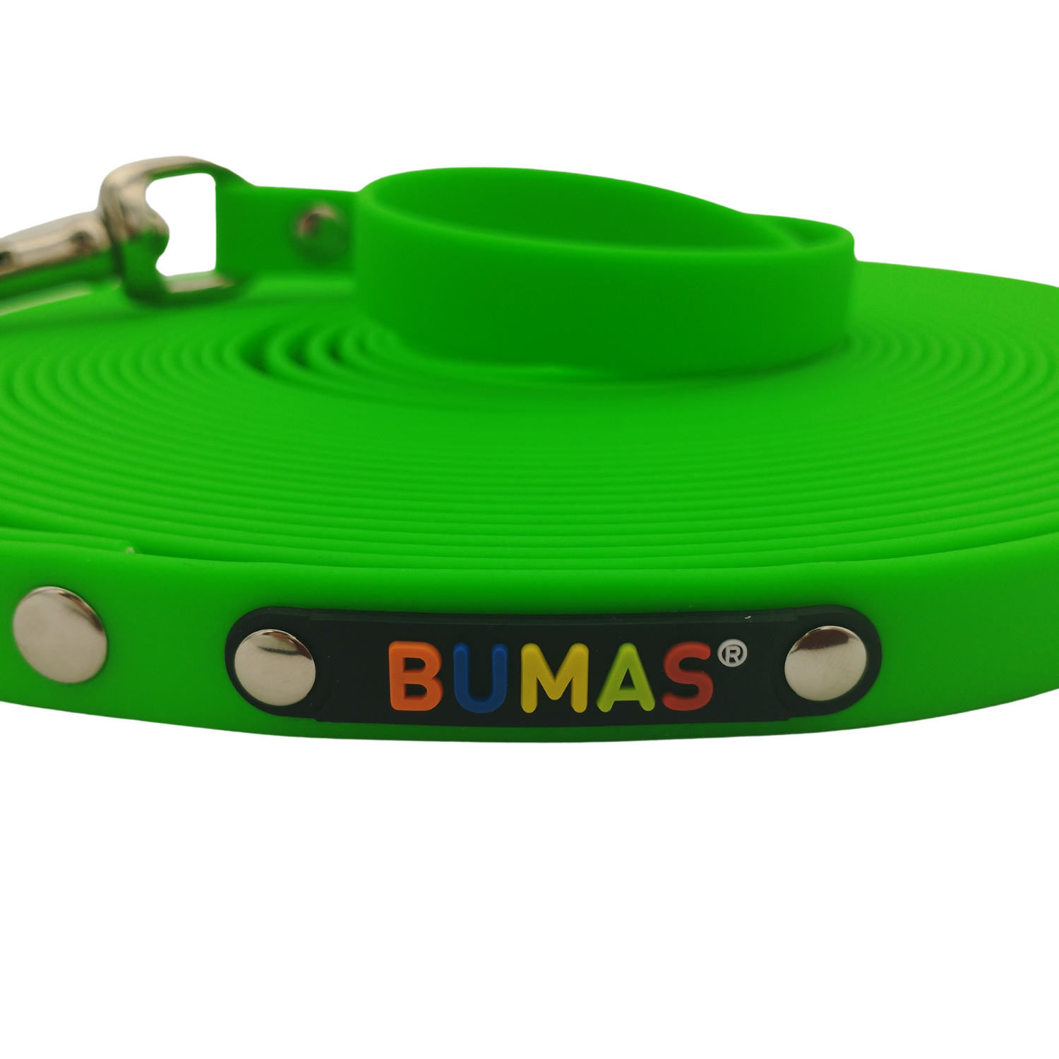 BUMAS Biothane Schleppleine Neon Grün - 5m BUMAS Biothane Schleppleine Neon Grün - 5m