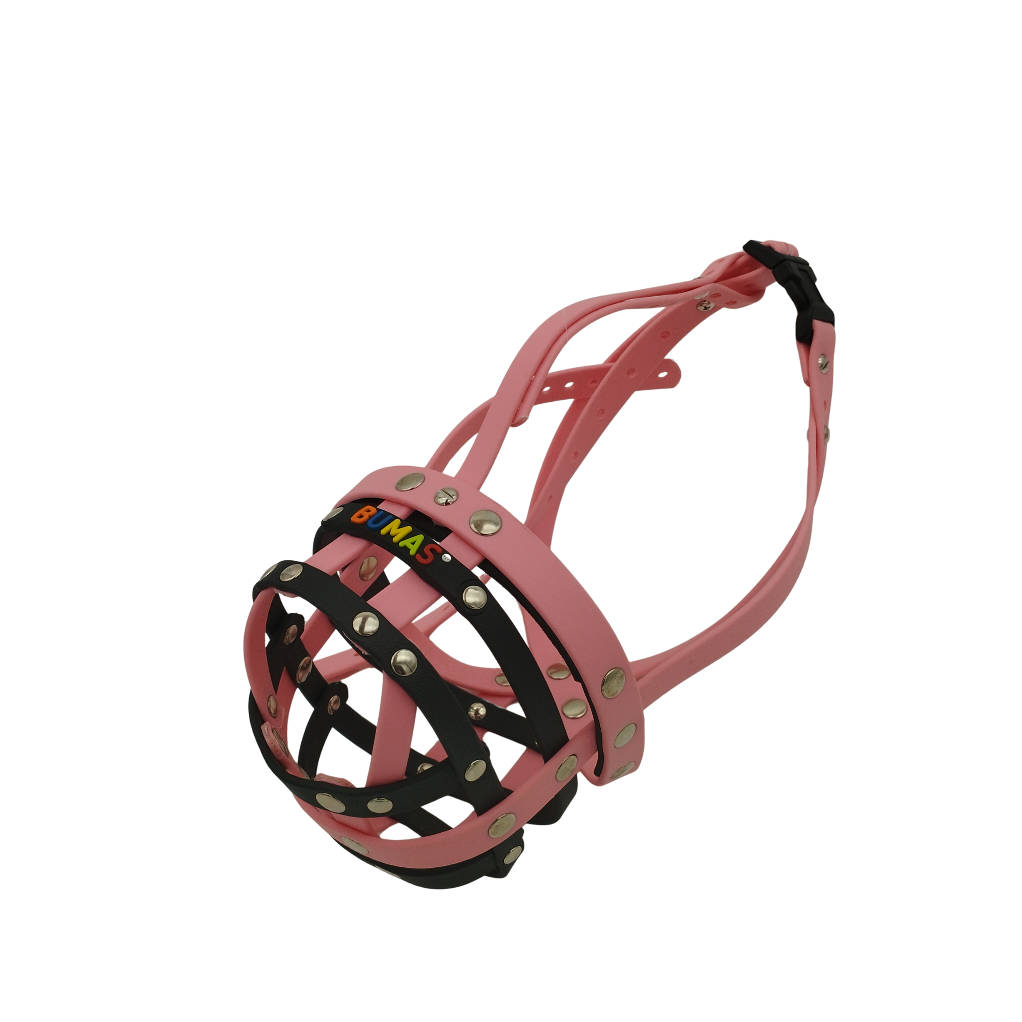 BUMAS Maulkorb Pastellrosa - Schwarz - Pastellrosa