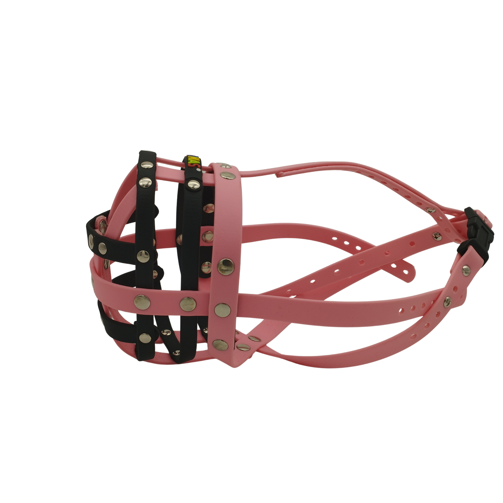 BUMAS Maulkorb Pastellrosa - Schwarz - Pastellrosa