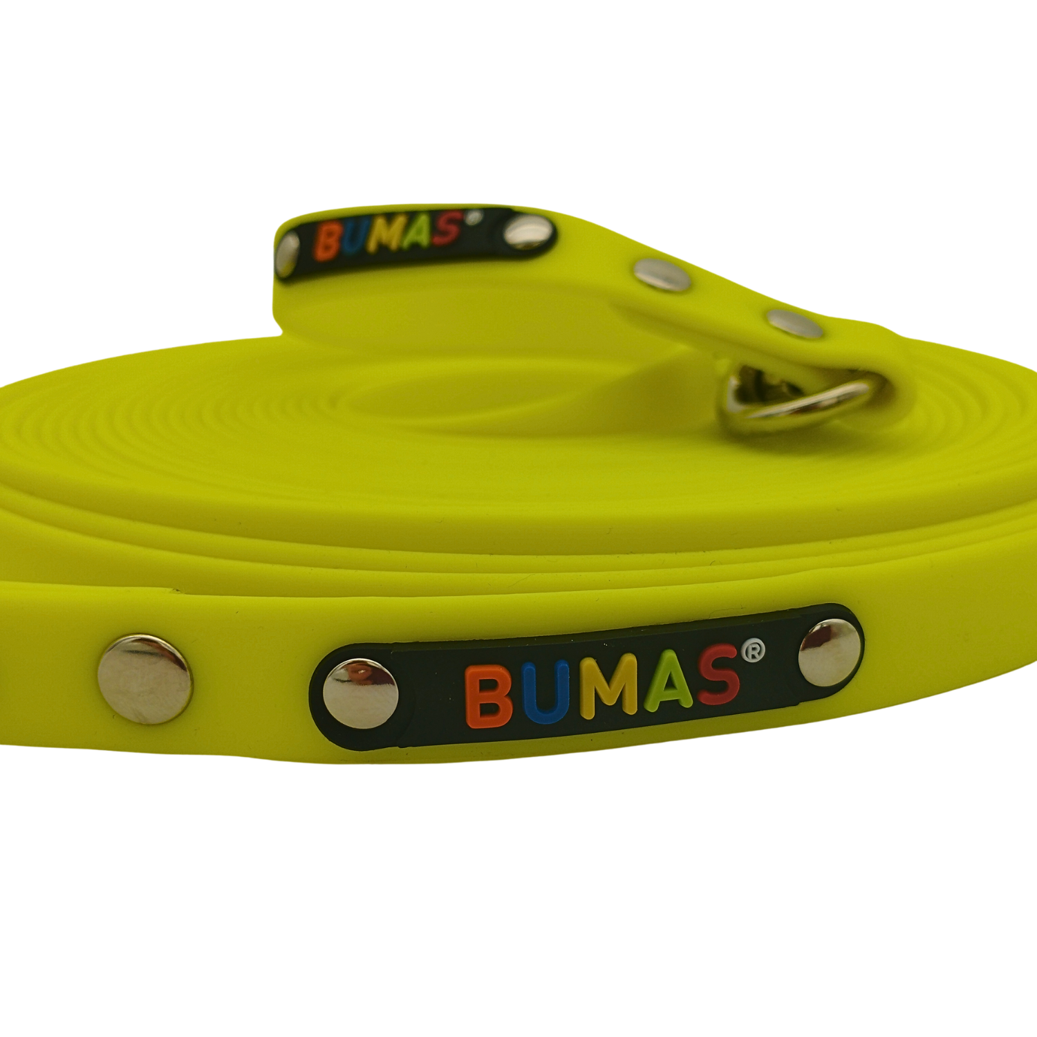 BUMAS Biothane Schleppleine Neon Gelb - 5m BUMAS Biothane Schleppleine Neon Gelb - 5m