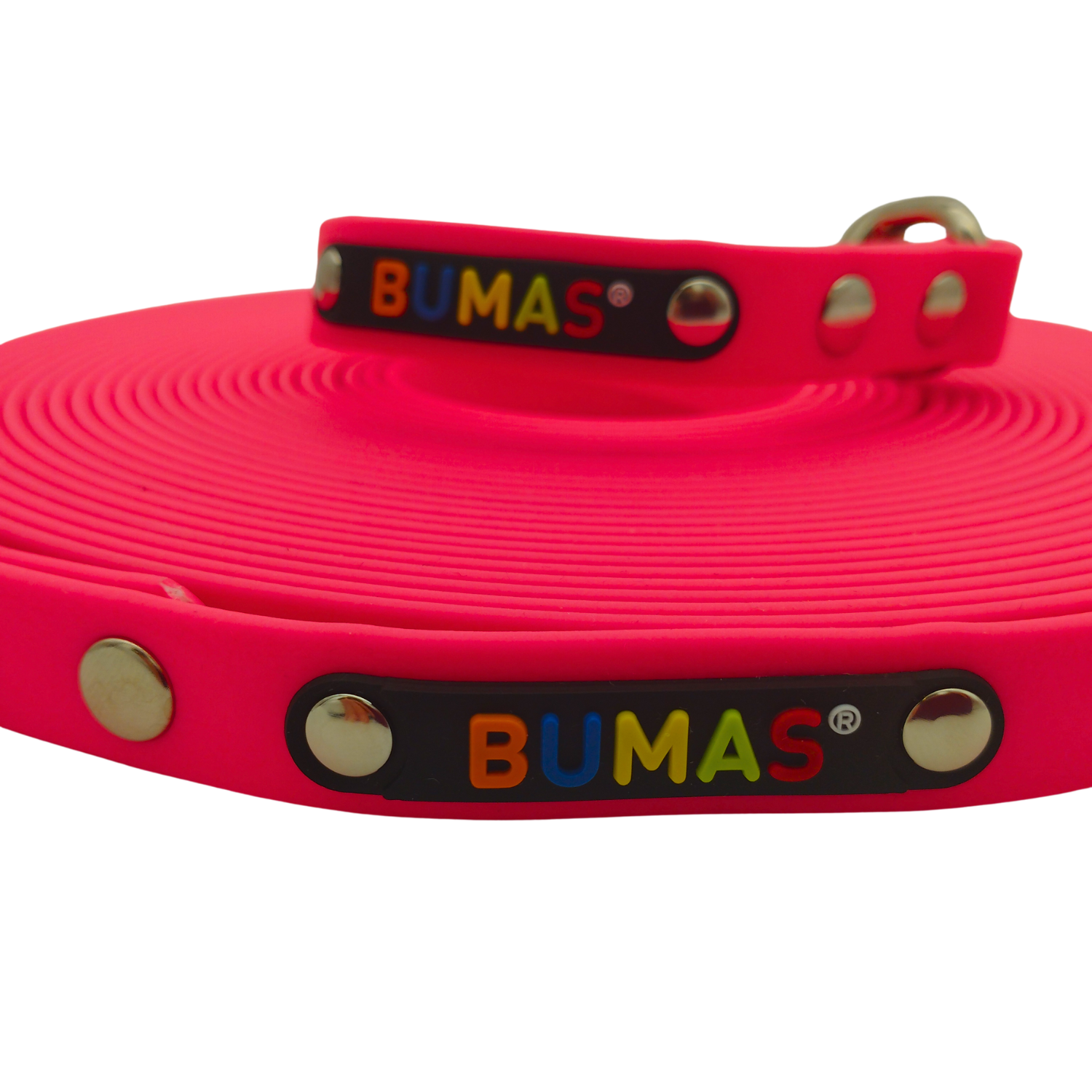 BUMAS Biothane Schleppleine Neon Pink - 10m BUMAS Biothane Schleppleine Neon Pink - 10m