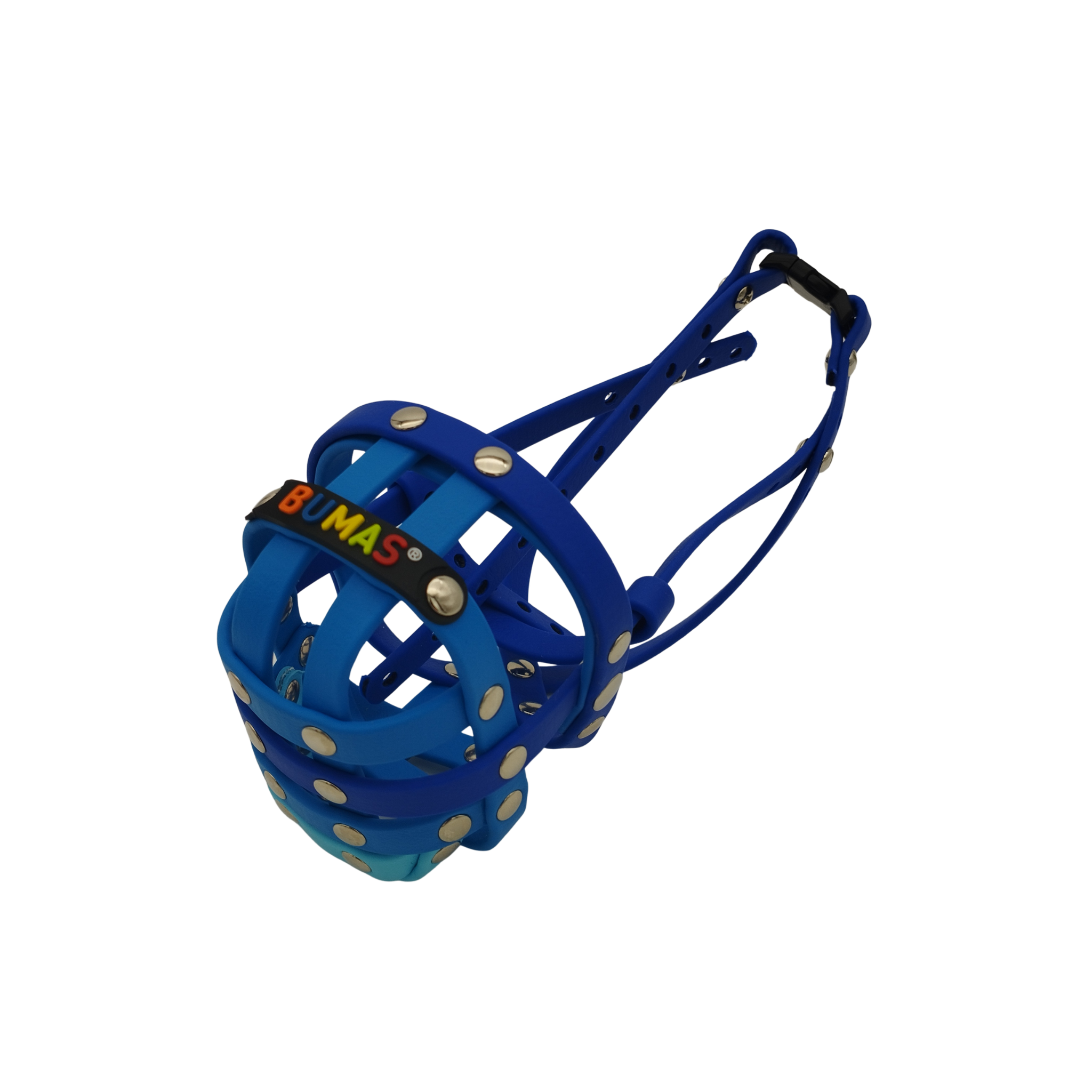 BUMAS Maulkorb Blau-Hellblau-Hellblau