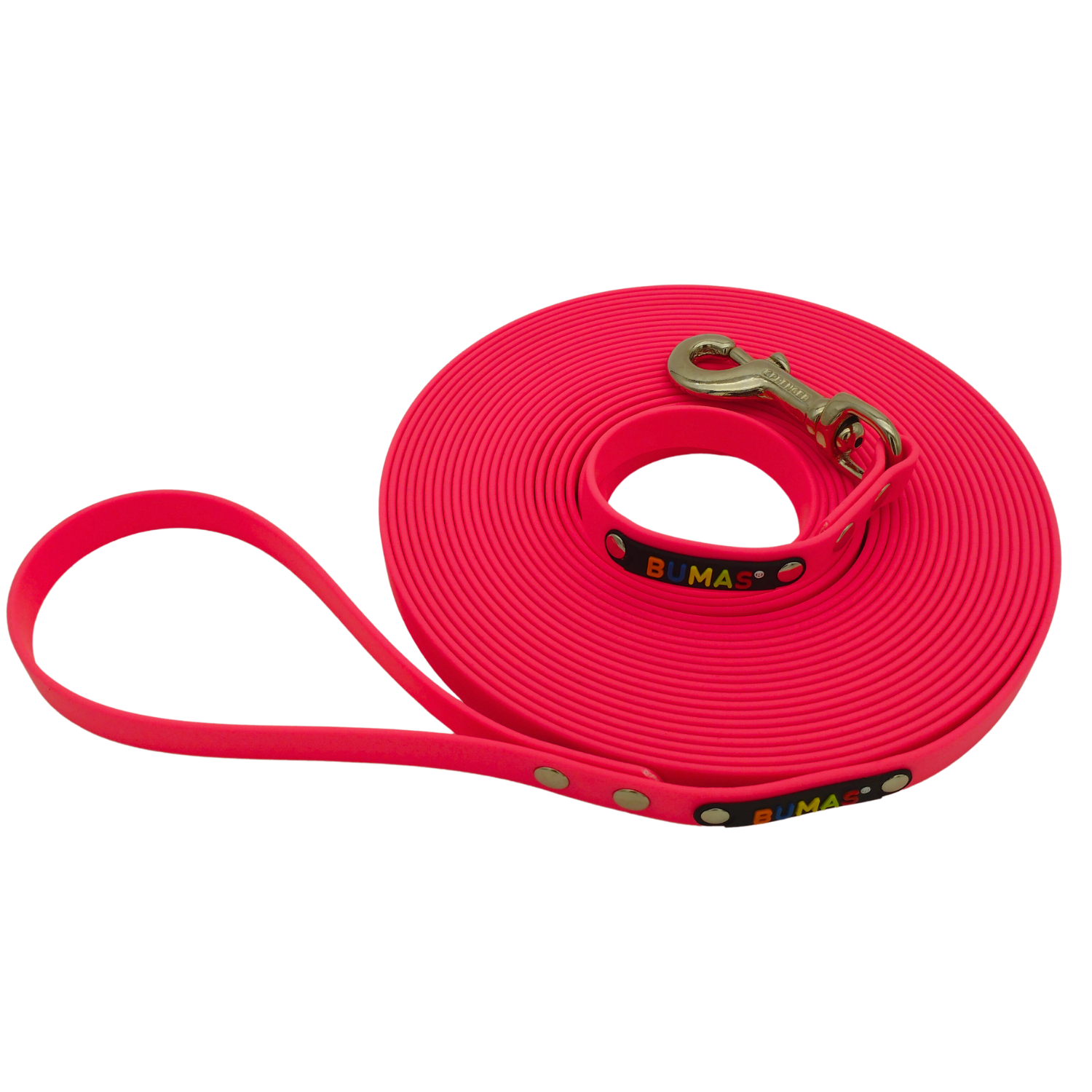 BUMAS Biothane Schleppleine Neon Pink - 10m BUMAS Biothane Schleppleine Neon Pink - 10m